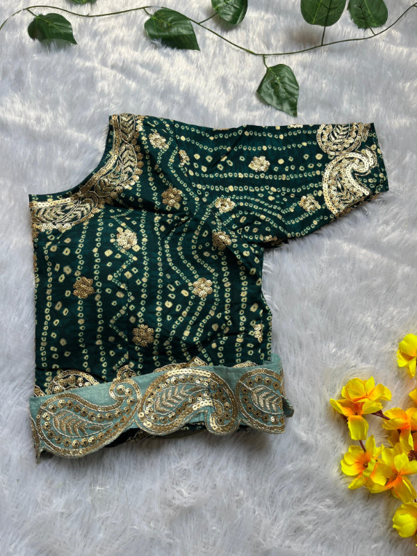 Sky Blue Saree With Readymade Blouse