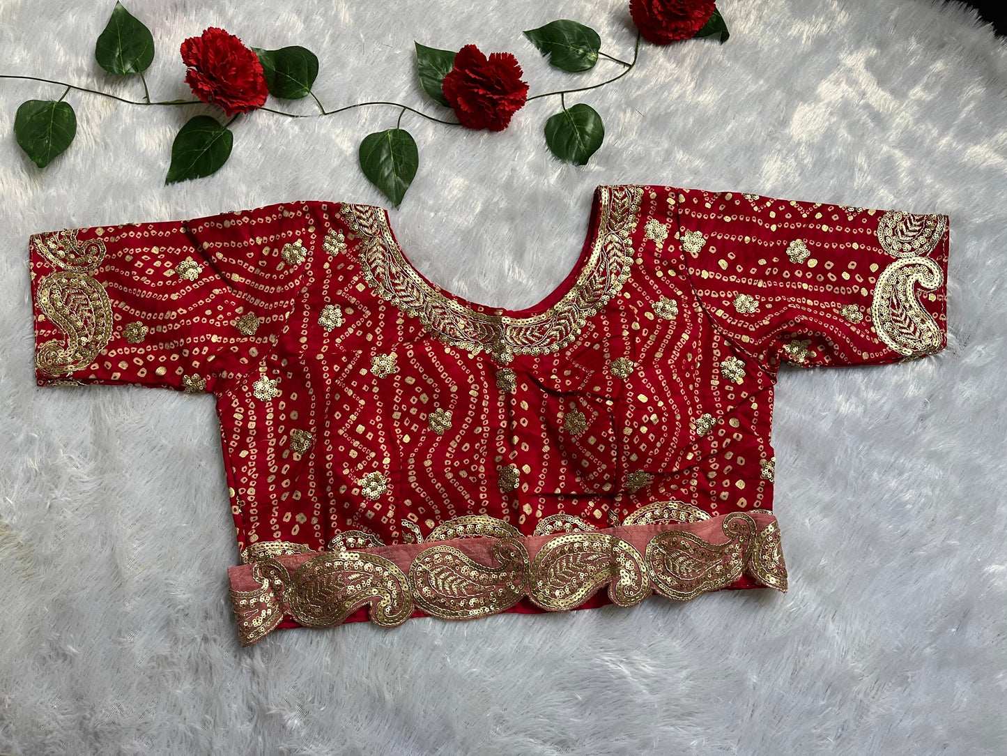 Peach Pink Saree With Readymade Blouse