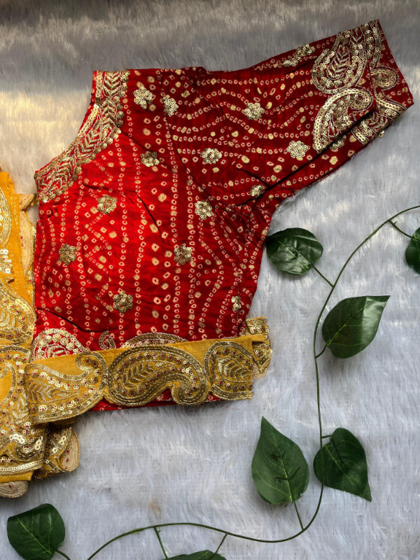 Yellow Saree With Readymade Blouse