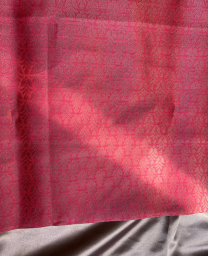 Pink Floral Digital Print Saree