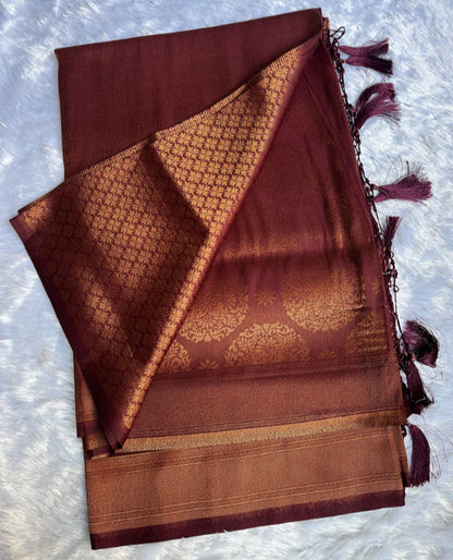 Purple Soft Silk Saree